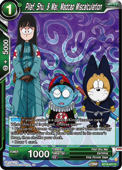 Pilaf, Shu, & Mai, Madcap Miscalculation - BT18-077 - Common available at 401 Games Canada