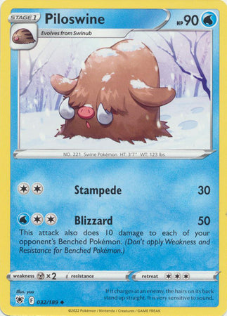 Piloswine - 032/189 - Uncommon available at 401 Games Canada