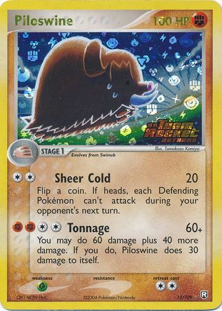 Piloswine - 13/109 - Holo Rare - Reverse Holo available at 401 Games Canada