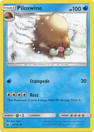 Piloswine - 20/111 - Uncommon available at 401 Games Canada