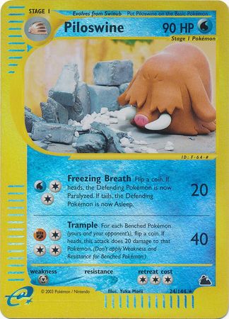 Piloswine - 24/144 - Rare - Reverse Holo available at 401 Games Canada