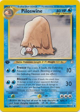 Piloswine - 44/111 - Uncommon - 1st Edition available at 401 Games Canada