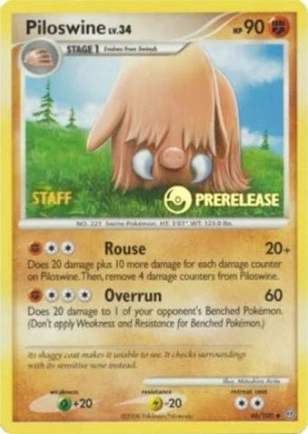 Piloswine - 46/100 - (Staff) Pre-Release Promo