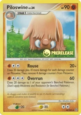 Piloswine - 46/100 - Pre-Release Promo available at 401 Games Canada