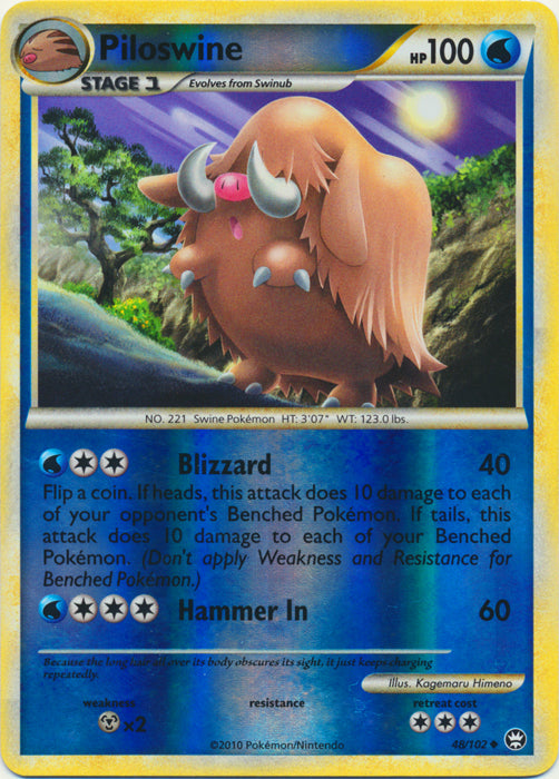 Piloswine - 48/102 - Uncommon - Reverse Holo available at 401 Games Canada