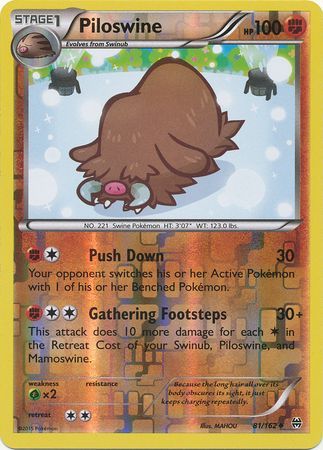 Piloswine - 81/162 - Uncommon - Reverse Holo available at 401 Games Canada