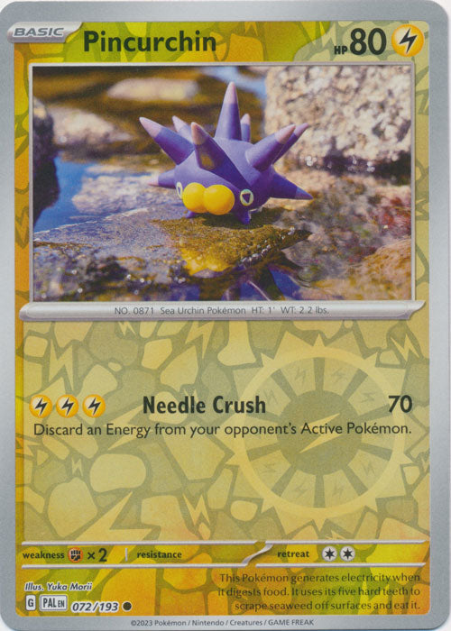 Pincurchin - 072/193 - Common - Reverse Holo available at 401 Games Canada