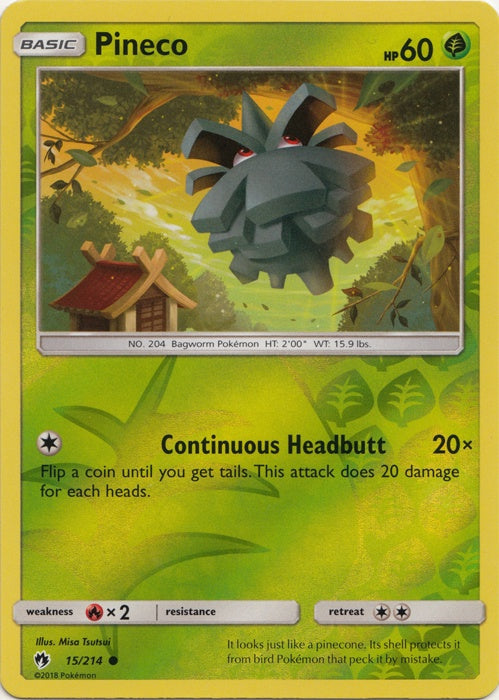 Pineco - 15/214 - Common - Reverse Holo available at 401 Games Canada