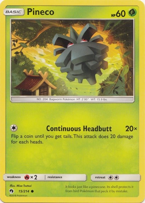 Pineco - 15/214 - Common available at 401 Games Canada
