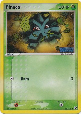 Pineco - 66/115 - Common - Reverse Holo available at 401 Games Canada