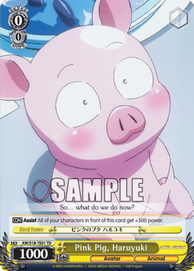 Pink Pig, Haruyuki - AW-S18-TE01 - Trial Deck available at 401 Games Canada