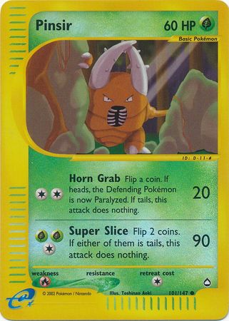 Pinsir - 101/147 - Common - Reverse Holo available at 401 Games Canada