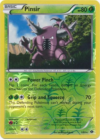 Pinsir - 1/99 - Rare - Reverse Holo available at 401 Games Canada