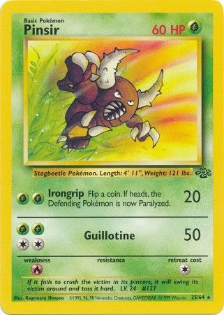 Pinsir - 25/64 - Rare - Unlimited available at 401 Games Canada