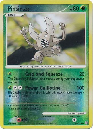 Pinsir - 59/132 - Uncommon - Reverse Holo available at 401 Games Canada