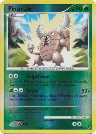 Pinsir - 75/147 - Uncommon - Reverse Holo available at 401 Games Canada