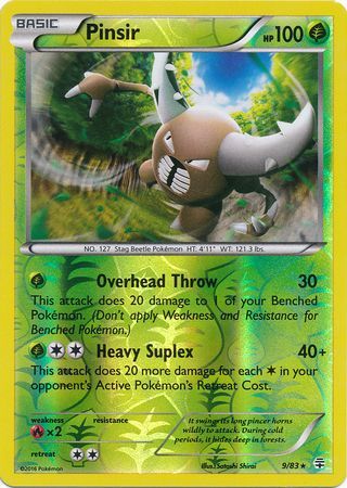 Pinsir - 9/83 - Rare - Reverse Holo available at 401 Games Canada