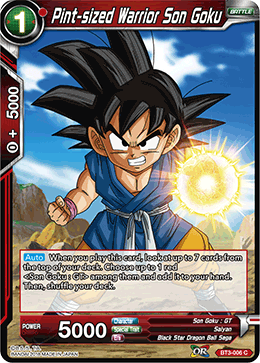 Pint-sized Warrior Son Goku - BT3-006 - Common available at 401 Games Canada