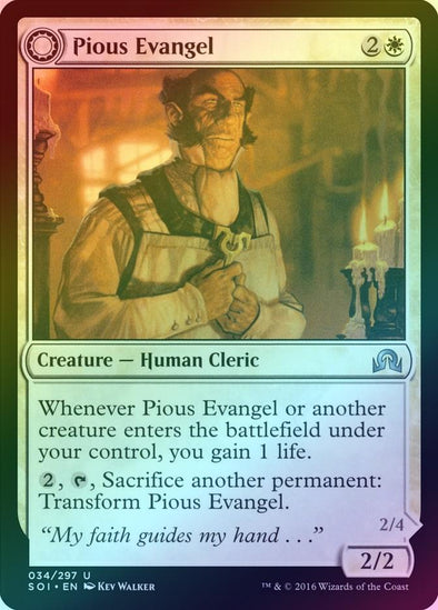 Pious Evangel // Wayward Disciple (Foil) (SOI) available at 401 Games Canada