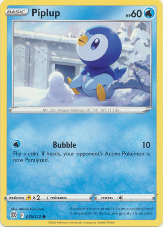 Piplup - 035/172 - Common available at 401 Games Canada