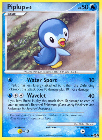 Piplup - 16/17 - Common available at 401 Games Canada