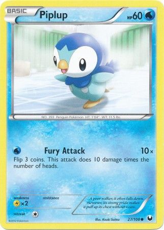 Piplup - 27/108 - Common available at 401 Games Canada