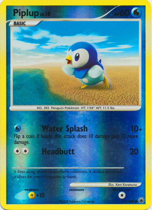 Piplup - 71/100 - Common - Reverse Holo available at 401 Games Canada