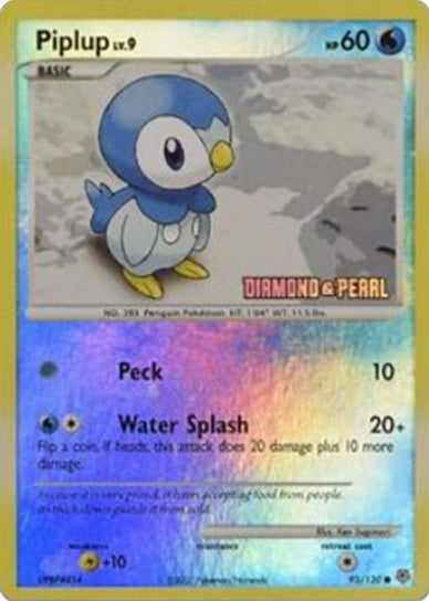 Piplup - 93/130 - Reverse Holo BK Promo available at 401 Games Canada