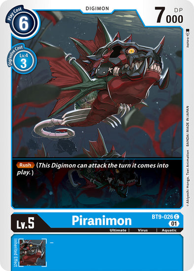 Piranimon - BT9-026 - Common available at 401 Games Canada