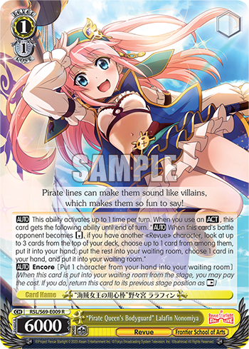 "Pirate Queen's Bodyguard" Lalafin Nonomiya - RSL/S69-E009 - Rare available at 401 Games Canada