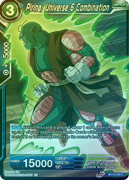 Pirina, Universe 6 Combination - BT15-056 - Common (FOIL) available at 401 Games Canada