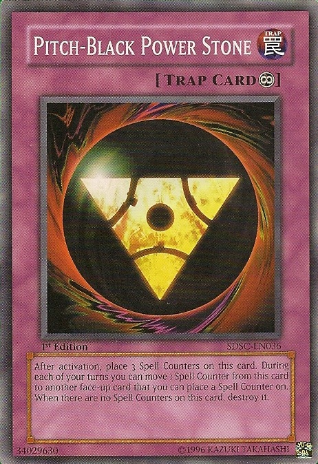 Pitch-Black Power Stone - SDSC-EN036 - Common - 1st Edition available at 401 Games Canada