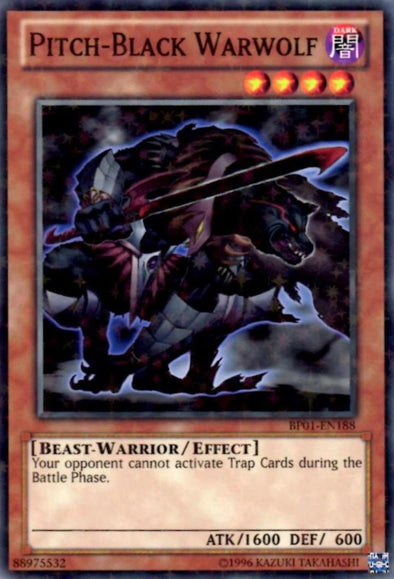 Pitch-Black Warwolf - BP01-EN188 - Starfoil Rare - Unlimited available at 401 Games Canada