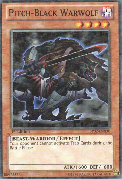 Pitch-Black Warwolf - BP02-EN030 - Mosaic Rare - 1st Edition available at 401 Games Canada