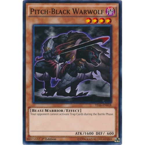 Pitch-Black Warwolf - YS16-EN018 - Common - 1st Edition available at 401 Games Canada