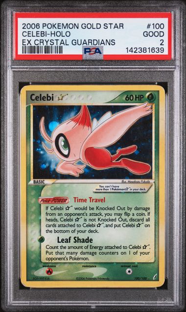 CELEBI (100) - POKEMON EX CRYSTAL GUARDIANS - EX CRYSTAL GUARDIANS - HOLO - GOOD 2