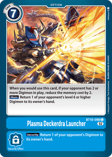 Plasma Deckerdra Launcher - BT10-098 - Common available at 401 Games Canada