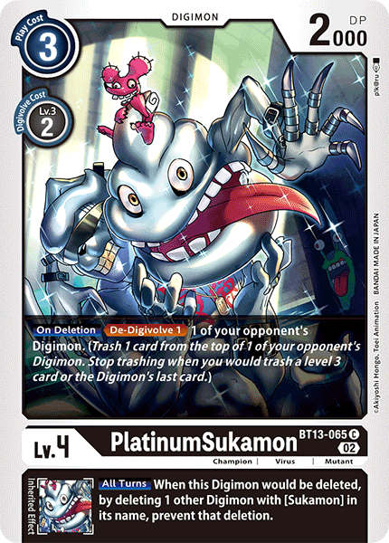 PlatinumSukamon - BT13-065 - Common available at 401 Games Canada