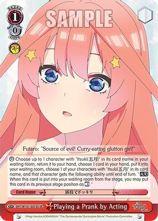 Playing a Prank by Acting (SR) - 5HY/W101-E073S - Super Rare available at 401 Games Canada