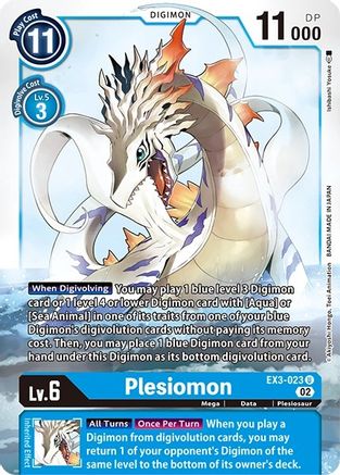 Plesiomon (Revision Pack) - EX3-023 - Uncommon available at 401 Games Canada