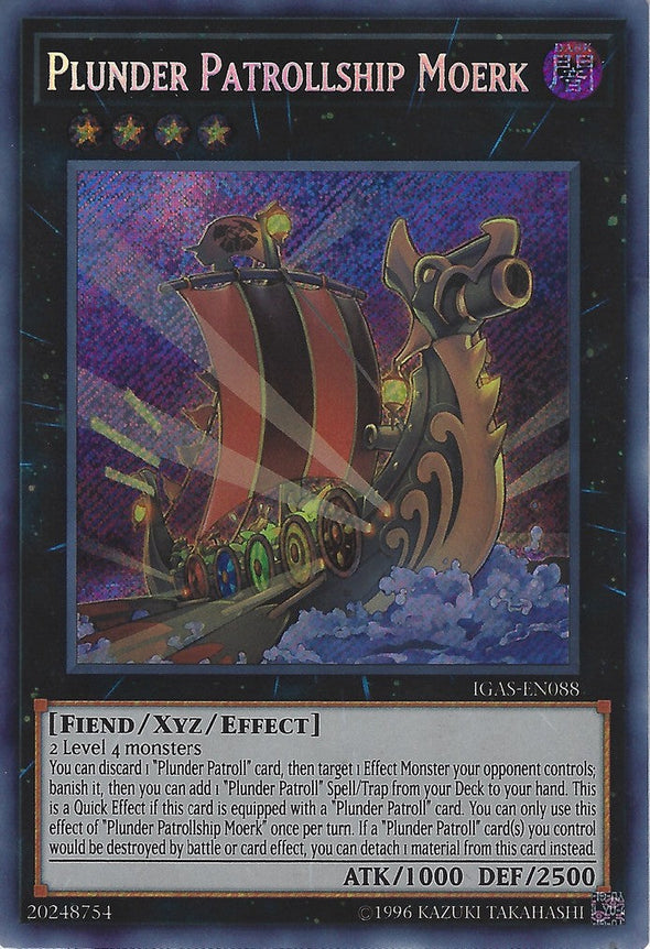 Plunder Patrollship Moerk - IGAS-EN088 - Secret Rare - Unlimited available at 401 Games Canada