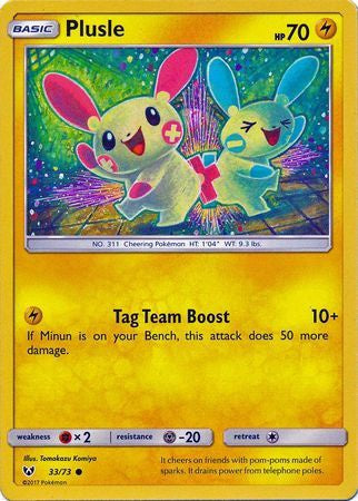 Plusle - 33/73 - Common available at 401 Games Canada