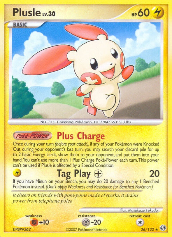 Plusle - 36/132 - Rare available at 401 Games Canada