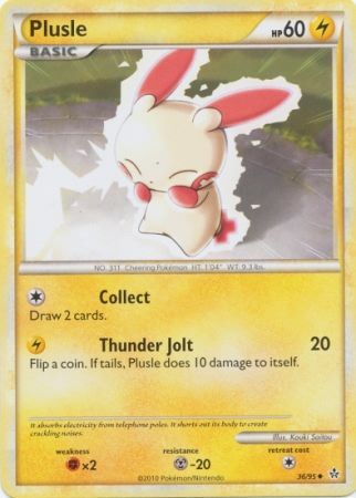 Plusle - 36/95 - Uncommon available at 401 Games Canada