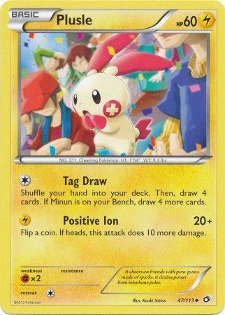 Plusle - 47/113 - Uncommon available at 401 Games Canada