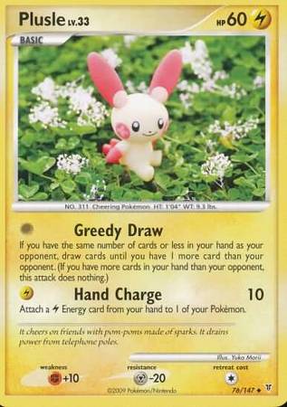 Plusle - 76/147 - Uncommon available at 401 Games Canada