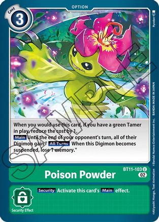 Poison Powder - BT11-103 - Uncommon available at 401 Games Canada