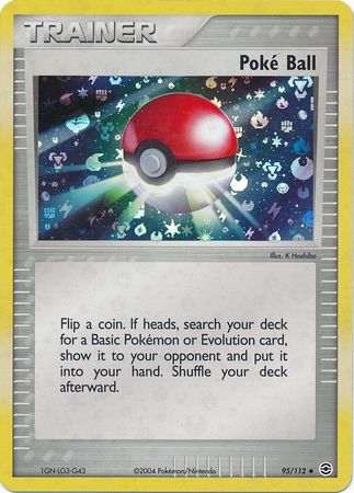 Poke Ball - 95/112 - Uncommon - Reverse Holo available at 401 Games Canada