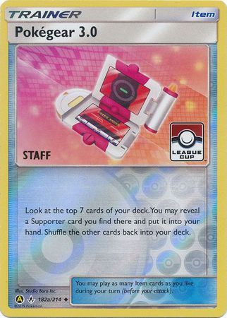 PokeGear 3.0 - 182a/214 - Promo (Staff League Cup) available at 401 Games Canada