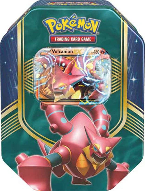 Pokemon - Battle Heart Tin - Volcanion EX available at 401 Games Canada